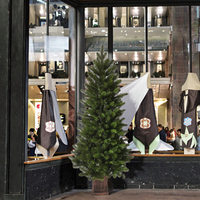 Mini sapin de Noël de table personnalisé, écologique et de haute qualité, avec lumières LED, pour petits espaces, utilisation en intérieur