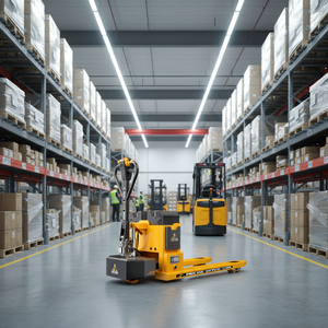 2 Ton Elektrikli Forklift 48V Lityum Pil Hidrolik Direk Katı Lastik Depo Ağır Yük Taşıma İçin - Product Image 2