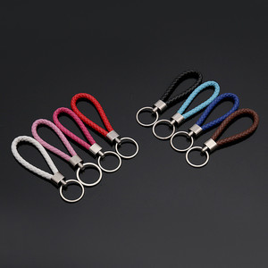 Commercio all'ingrosso del keychain <span class=keywords><strong>portachiavi</strong></span> di auto in pelle personalizzati <span class=keywords><strong>maglia</strong></span> <span class=keywords><strong>portachiavi</strong></span> in pelle - Product Image 2