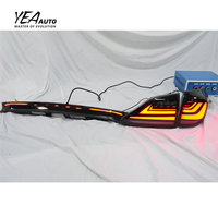 Mise à niveau Full LED à travers le feu arrière pour lexus RX 2009-2015 RX270 330 350 450H feu arrière de voiture avec feu moyen 2009-2015