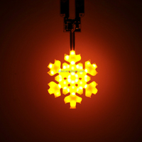 Filament LED créatif pour bricolage Edison ampoule accessoires bougies 3V DC arbre de Noël bonhomme de neige étoile de feu flocon de neige coeur Plus