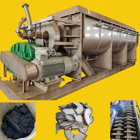Séchoir à palettes indirect industriel à engrenages, avec lames creuses SUS304 et moteur électrique, pour séchage rapide de pâtes intermédiaires chimiques