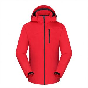Stock Blank Custom Logo Outdoor Windproof Mens Windbreaker Jacket 100% Polyester Waterproof Hiking Jackets for Men - Product Image 3