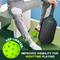 Loki Nouvelle Arrivée Pickle Ball Source Usine Personnalisé En Gros 74mm 40 Trous LED Allumer Pickleball Balls