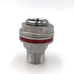 Stainless Steel Bulkhead Fitting 1/2" FPT-3/4" NPT Silicon Seal Pipeline Fermentation Part Beer Brewing Kettle Weldles Equipment