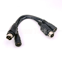4-Pin Mini-DIN auf DC-Buchse 5,5x2,1mm Stromverlängerungskabel für Kamera DVD TV PC Barcode-Drucker