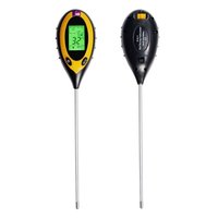 Alat Ukur pH Tanah Terbaru Empat-dalam-Satu Harga Terjangkau dengan Layar Digital LED Peralatan Pengujian Tanah pH Meter Laboratorium