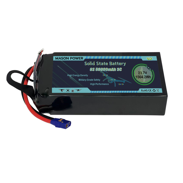 Ultra High Voltage Solid State Battery 23.7V 6S 66000mAh Lipo Battery for EVTOL Multi Rotor Fixed Wing Unmanned Aerial Vehicle