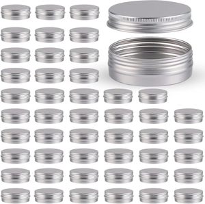 Reciclável 2oz Alumínio Redondo Latas com Parafuso Tops para Café Food Velas De Armazenamento Rosto Creme-Metal Tampa Recipientes De Armazenamento - Product Image 1