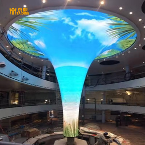 Trong nhà linh hoạt P2 HD LED Bảng điều chỉnh mềm cong trong nhà Màn hình LED tường SMD Chip tầng đứng cho quảng cáo cho thuê - Product Image 2