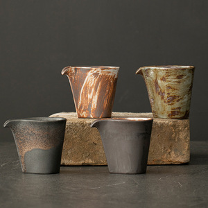 Service à thé en grès de poterie de style <span class=keywords><strong>japonais</strong></span> accessoires Design rétro petit pichet en céramique <span class=keywords><strong>Gong</strong></span> Dao Bei résistant à la chaleur écologique - Product Image 2