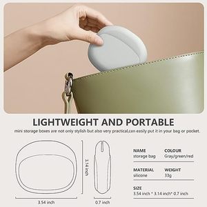 Étui personnalisé en silicone pour écouteurs, mini boîte à clés, mini sac de rangement pour rouge à lèvres - Product Image 4