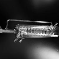 Condensateur à bobine de quartz personnalisé, condensateur en spirale Graham en silice fondue de haute pureté pour la distillation et le reflux