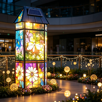 Handgefertigte, farbenfrohe Tier-Turm-Laternen, traditionelles Kunsthandwerk, vertikale dekorative Lichter, wasserdicht, für den Innenbereich, kommerziell, Diwali
