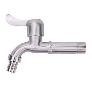 304 Stainless Steel Extended Faucet 360 Rotating Single <b>Handle</b> <b>Mop</b> Pool Sink Faucet for Balcony Utility Sink Wash Machine Inlet - Product Image 3