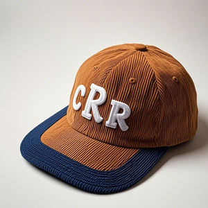 หมวกเบสบอลปรับได้สำหรับทุกเพศผ้าฝ้าย100% วินเทจผ้าลูกฟูกปักลายได้3D ตามต้องการ - Product Image 5