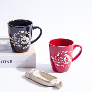 Serigrafia accogliente tazza di Latte Espresso in ceramica progettata per cioccolata calda e cacao perfetta per l'home <span class=keywords><strong>Café</strong></span> o set regalo per feste - Product Image 2