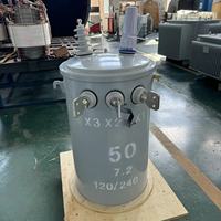 10KVA-100KVA 10KV 11KV étape double tension monophasé monté sur poteau ONAN immergé dans l'huile refroidissement DingXin D11 prix du transformateur