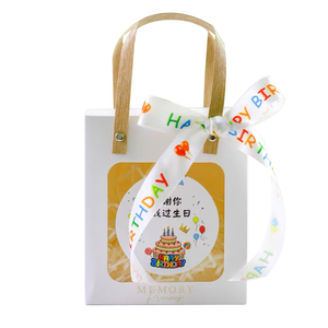 Sacchetto di Carta Personalizzato con Logo Stampato, Finestra Trasparente e Nastro, per Compleanni, Shopping, Matrimoni, Confezione Regalo - Product Image 2