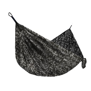 Hamac de camping Woqi en nylon, portable, simple ou double, capacité de charge 226 kg, utilisation intérieure et extérieure, design moderne noir - Product Image 1