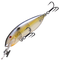 Umpan Pancing Buatan Minnow Mengambang 10.5cm 13g Crank ABS, Kail Treble Nikel Hitam, Dilengkapi Bead, Umpan Casting