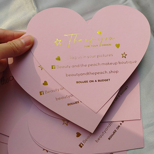 Cartes de remerciement personnalisées avec logo de votre marque pour emballages de luxe e-commerce, idéales pour les petites entreprises (vente en gros) - Product Image 4