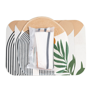 #   Nuevo Juego de Cortina de Ducha Personalizada con Estampado y Alfombra de <span class=keywords><strong>Baño</strong></span> de Poliéster, Juego de 4 Piezas para <span class=keywords><strong>Baño</strong></span> - Product Image 4