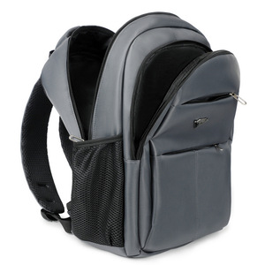 Laptop <b>Backpack</b> <b>Large</b> Capacity 15 Inches For Men Women Business Travel School Use Solid Color Gray Black Purple Blue - Product Image 4