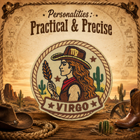 Patchs brodés thermocollants style western américain vintage, douze constellations du zodiaque