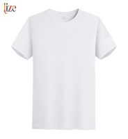 Kaos Polos Lize Unisex Bahan Katun 100% Polyester untuk Sublimasi, Cocok untuk Printer Dye, Sablon Logo, Custom T-shirt
