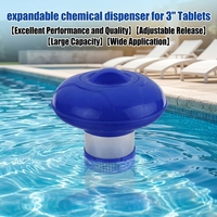 Hochleistungs-3-Zoll-Automatischer Pool-Chlorinator Chlor-Dosierer CE-Zertifizierter Schwimmender Chemikaliendosierer für Schwimmbäder und Spas