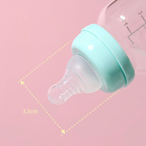 Ensemble de biberons pour bébé en <span class=keywords><strong>verre</strong></span> borosilicate de haute qualité, nouveau <span class=keywords><strong>biberon</strong></span> avec silicone pour l'alimentation au <span class=keywords><strong>biberon</strong></span> en <span class=keywords><strong>verre</strong></span> - Product Image 2