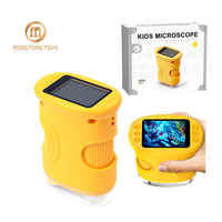 Juguete Educativo STEM para Niños, Microscopio Digital Portátil de 1000X con Pantalla de 2 Pulgadas, Lupa Recargable de Mano con Cámara