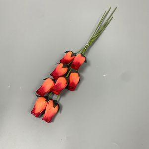 Artisanat fait main, douzaine de fleurs séchées naturelles aux couleurs vibrantes, boutons de rose en bois lumineux pour la décoration florale de la maison - Product Image 5