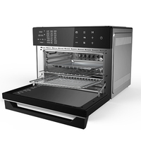 Friteuse à air à convection sans huile 1800W 30L Four grille-pain électrique en acier inoxydable Pizza Poulet Fours en français