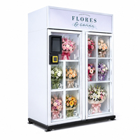 Máquina expendedora de ramos frescos para exteriores, armario comercial inteligente para venta de flores, equipo automático de autoservicio con refrigeración, disponible las 24 horas del día, los 7 días de la semana