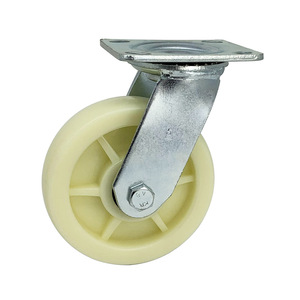 WBD Hot Sales 4 5 6 8 Zoll Hochleistungs-Schwenk räder aus weißem Kunststoff - Product Image 3