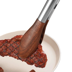 อุปกรณ์ครัวไม้วอลนัท ที่หนีบอาหาร ใช้กับเตาอบและเครื่องล้างจานได้ ประหยัดเวลาและมีประสิทธิภาพสำหรับการอบอาหาร - Product Image 1