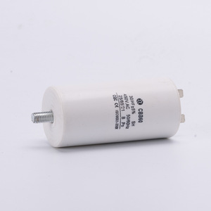CBB60 30UF 450V ตัวเก็บประจุแบบขาเดียวพร้อมตัวเก็บประจุปั๊มน้ำแบบสกรู - Product Image 3