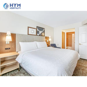 Staybridge Suites by IHG <span class=keywords><strong>Hyman</strong></span> Ensemble de chambre à coucher d'hôtel Design moderne en bois Taille standard - Product Image 1