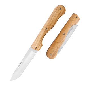 Tùy Chỉnh Ngoài Trời <span class=keywords><strong>Fab</strong></span> Bánh Survival Cắm Trại Dao Với Gỗ Xử Lý 89Mm Lưỡi Thép Không Gỉ Trượt Mở Thiết Kế OEM Hỗ Trợ - Product Image 1