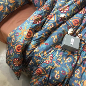 Kỳ Lạ 60 Đếm Dài Chủ yếu Bông Satin Bộ Đồ Giường Đặt 100% Mỹ Bông Bốn Mảnh-Chăn Bìa Tấm Ga Giường Đôi Giường Cây - Product Image 4