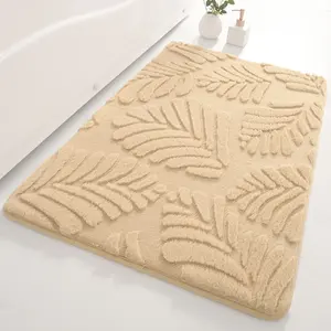 Alfombras de baño absorbentes antideslizantes de espuma viscoelástica suave de 40x60cm, alfombrilla de baño de terciopelo, alfombrilla de baño antideslizante de protección del medio ambiente