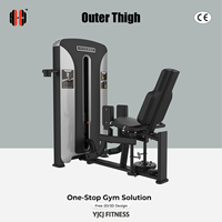 Machine à cuisses sélectives avec dossier réglable, double repose-jambes et tour de poids latérale pour équipement de salle de sport commercial
