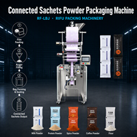 Machine d'emballage automatique connectée pour sachets de poudre en bande, 20-40 sachets/min, remplisseuse à vis sans fin pour épices, lait, café