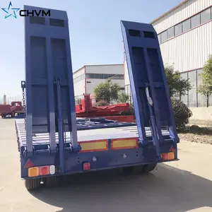 בשימוש חדש Lowbed קרוואן 4 סרנים מתכווננת Lowboy נמוך מיטת משאית קרוואן