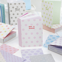 200 lembar Per Paket Kertas Catatan Tempel Seri Icing Polka Dot untuk Catatan, Pesan, dan Latar Belakang