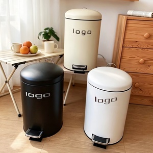 Cesto de Basura de Plástico de 12L de Diseño de Lujo, Estilo Retro, con Pedal, para Hogar y Oficina, en Varios Colores Vibrantes - Product Image 4