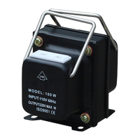 Transformador TC-100 de 100W AC 110V a 220V o 220V a 110V, Monofásico, para Uso Doméstico