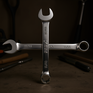 Clé combinée Fervi 11/16 pouces chromée polie miroir - Product Image 3